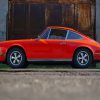 Classic Red Porsche paint by numbers