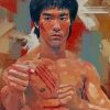 Painting Of Bruce Lee painting by numbers