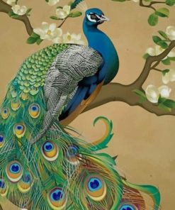 Painting Of Peafowl painting by numbers
