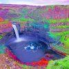 Palouse Falls State Park Washington paint by numbers