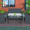 Patio Furniture Near A Brick Wall paint by numbers