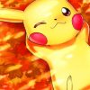 Pikachu Anime paint by numbers