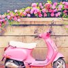 Pink Scooter paint by numbers