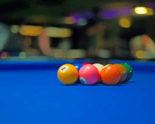 Colorful Pool Balls paint by numbers