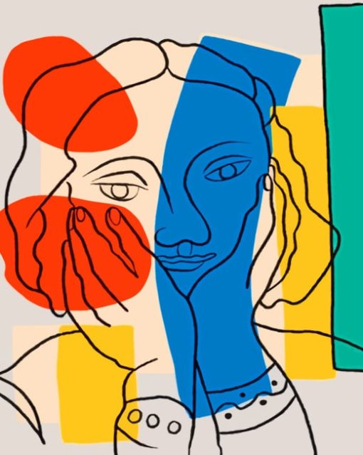 Portrait Fernand Leger painting by numbers