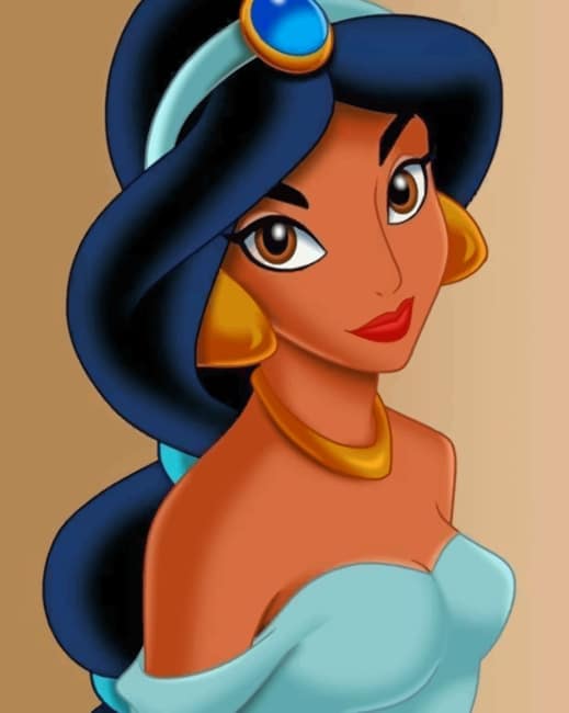 Beautiful Princess Jasmine painting by numbers