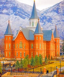 Provo City Center Temple paint by numbers