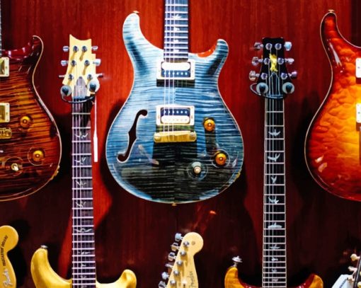PRS Guitars Hanged On The Wall paint by numbers