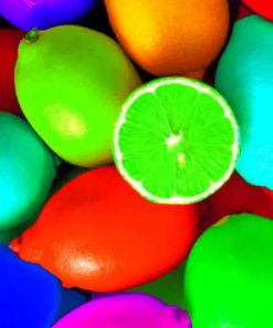 Colorful Lemons painting by numbers