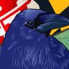 Colorful Raven Art paint by numbers