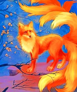 Red Fox paint by numbers