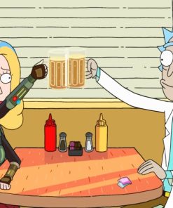 Rick And Space Beth paint by numbers