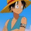 Sad Luffy One Peace painting by numbers