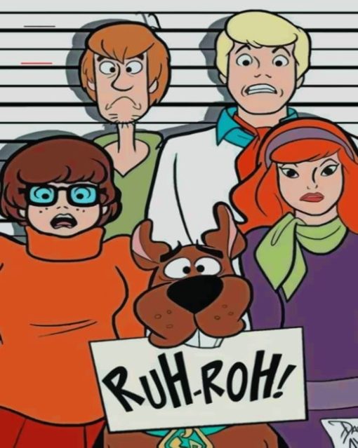 Scooby Doo Characters painting by numbers