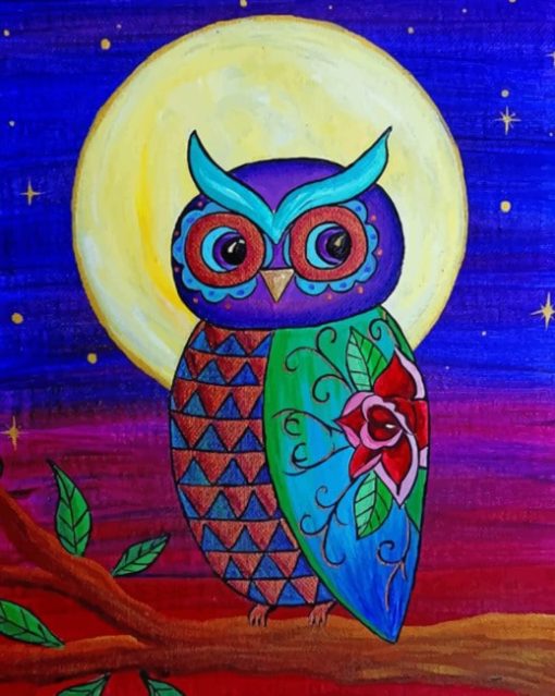 Beautiful Painting Of Owl Beautiful Painting Of Owl painting by numbers