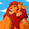 Simba's Family painting by numbers