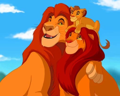 Simba's Family painting by numbers