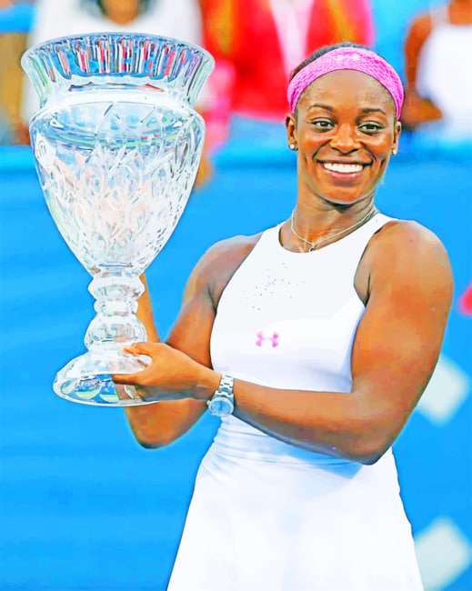 Sloane Stephens Tennis Player paint by numbers
