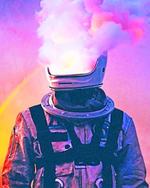 Smoke Astronaut paint by numbers