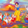 Snow White And Dwarfs Friends paint by numbers