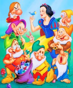 Snow White And The Seven Dwarfs paint by numbers