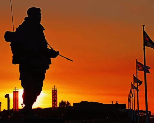 Soldier's Silhouette paint by numbers