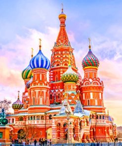 St. Basil's Cathedral painting by numbers
