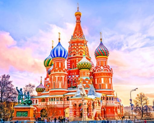 St. Basil's Cathedral painting by numbers