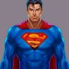 Super Man painting by numbers