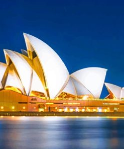 Sydney Opera House paint by numbers