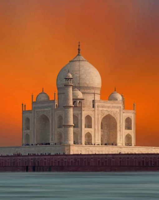 Taj Mahal Sundown paint by numbers