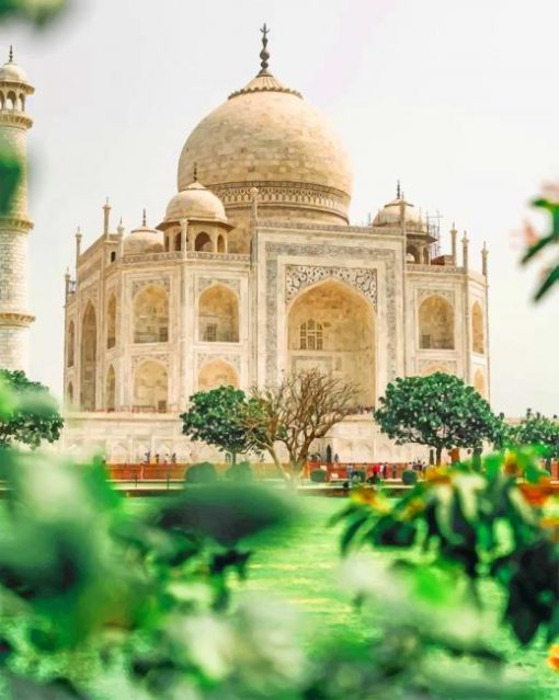 Taj Mahal painting by numbers