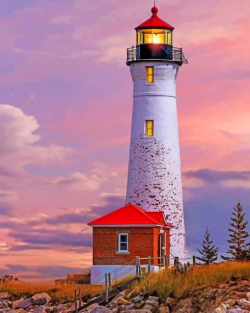 The Light House painting by numbers