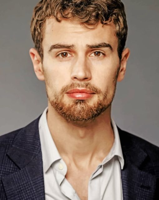 Theo James painting by numbers