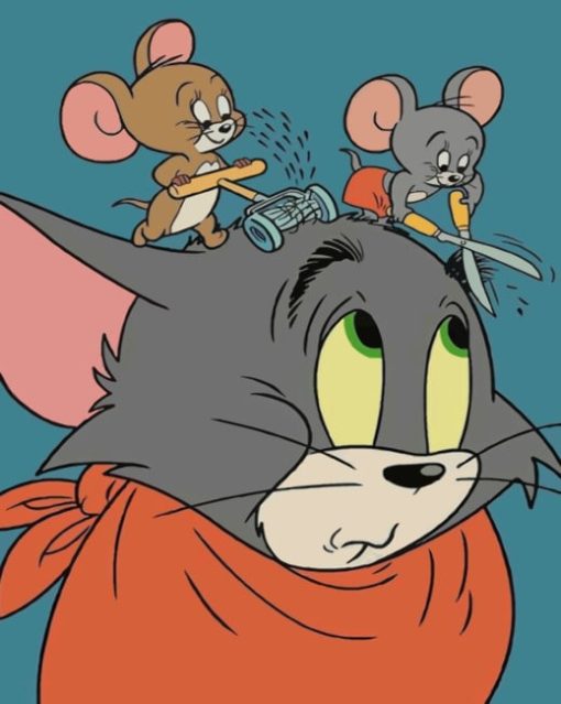 Tom And Jerry painting by numbers