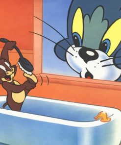 Tom And Jerry Scene paint by numbers