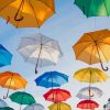 Colorful Umbrellas And Blue Sky paint by numbers