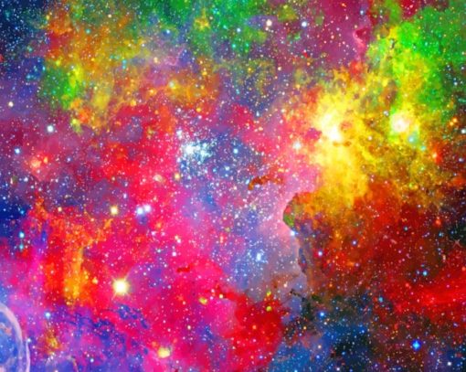 Colorful Universe paint by numbers