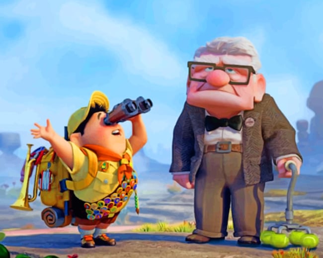 Up Movie's Characters painting by numbers