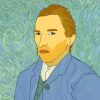 Van Gogh Self Portrait painting by numbers