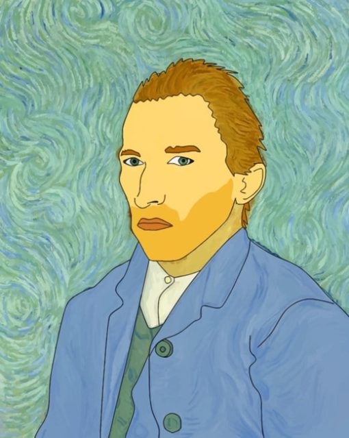 Van Gogh Self Portrait painting by numbers
