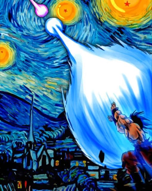 Van Gogh Dragon Ball painting by numbers
