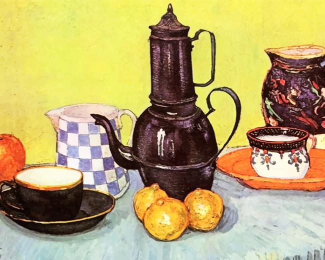 Van Gogh's Tea Table paint by numbers