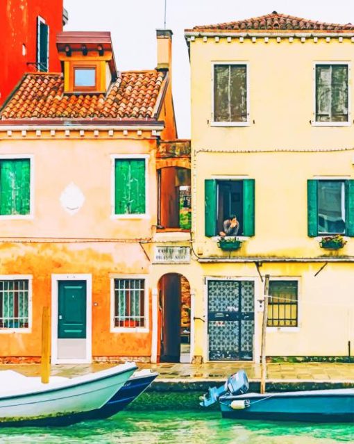 Venice Houses painting by numbers
