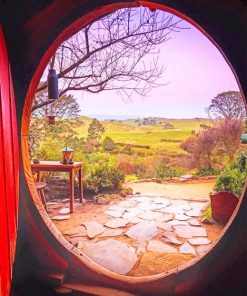 View From The Hobbiton Movie painting by numbers