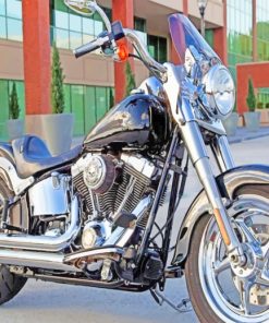 Vintage Harley Davidson paint by numbers
