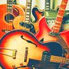 Vintage Guitars Collection paint by numbers