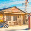 Vintage Road Gas Station painting by numbers