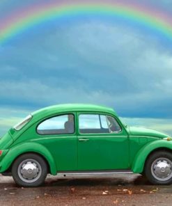 Volkswagen Rainbow paint by numbers