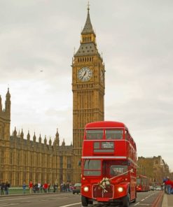 Wedding In A Bus Near The Big Ben paint by numbers